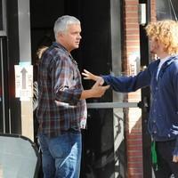 Tim Robbins - Cast members on the set of 'Thanks for Sharing', filming on location